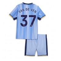 Maglia Calcio Tottenham Hotspur Micky van de Ven #37 Seconda Divisa Bambino 2024-25 Manica Corta (+ pantaloncini)